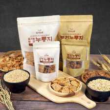 [유기농맘] 국산 유기농 끓임용 현미 보리 누룽지